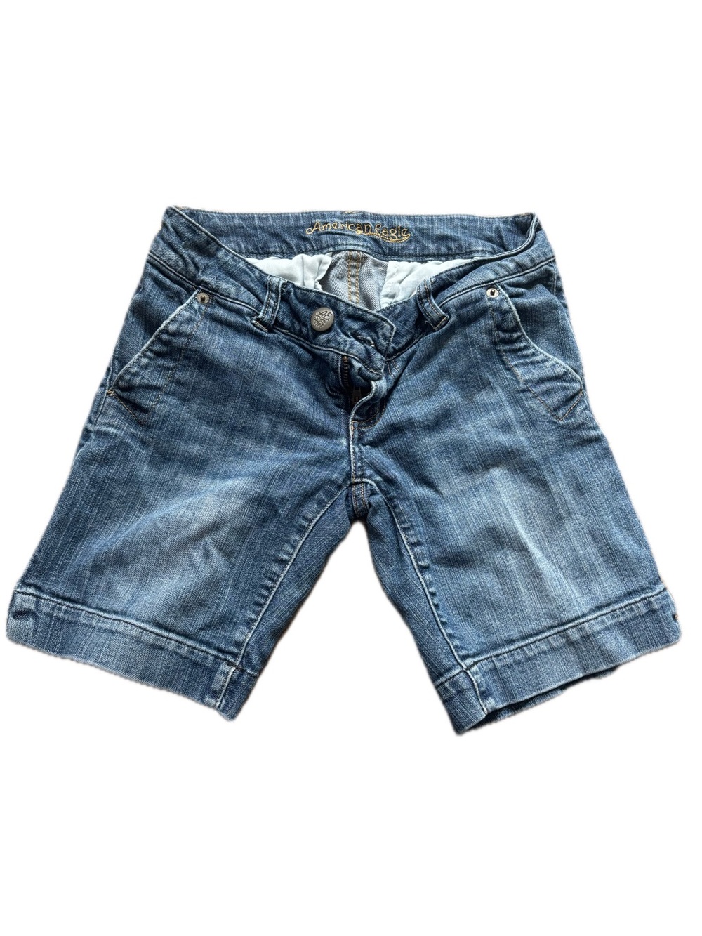 American Eagle Outfitters Light Blue Denim Bermuda Shorts